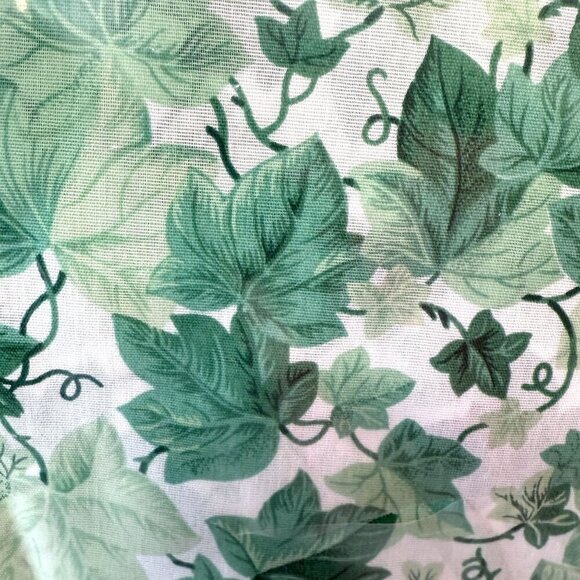 Vintage Curtain 84" Swag Ivy Print Cotton blend Window Valance New old stock - Picture 7 of 11